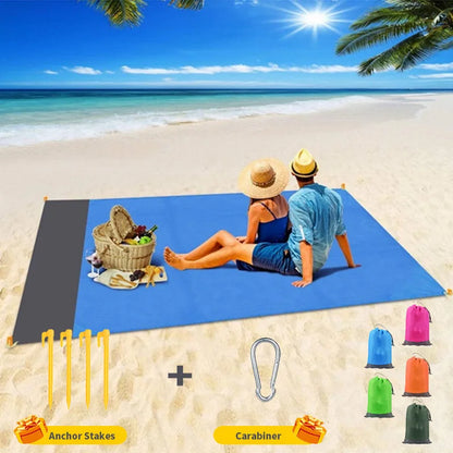 Beach Blanket Sandproof Waterproof Beach Mat Lightweight Picnic Blanket for Travel Hiking Sports