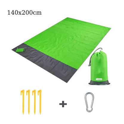 Beach Blanket Sandproof Waterproof Beach Mat Lightweight Picnic Blanket for Travel Hiking Sports