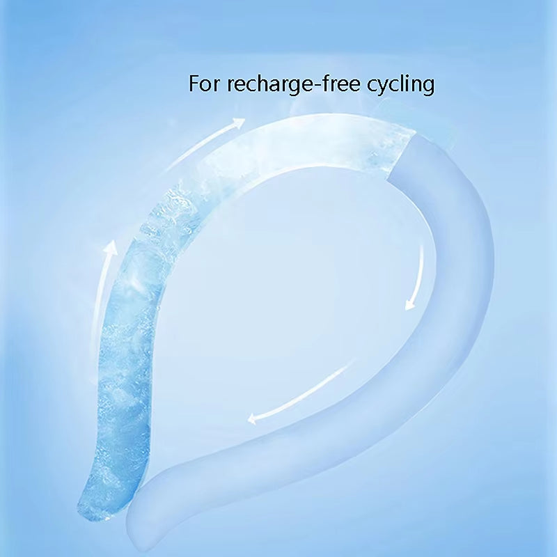 New Icy Cooling Neck Ring Outdoor Camping Hiking Cooling Wrap Scarf Ice Pack Kids Adults Summer Cooler Neck Wraps Cooling Tube