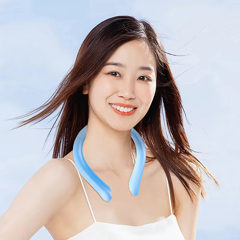 New Icy Cooling Neck Ring Outdoor Camping Hiking Cooling Wrap Scarf Ice Pack Kids Adults Summer Cooler Neck Wraps Cooling Tube