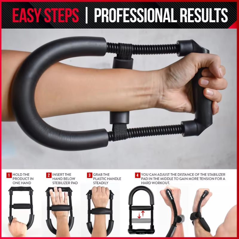 Adjustable Forearm Hand Trainer Wrist Exercises Force Power Strengthener Fitness Equipment Wrists and Strength Grips Workout