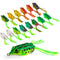 10/15Pcs Topwater Wobblers Fishing Lures Kit Popping Soft Bait Frog Type Lures for Bass Saltwater Freshwater Fishing