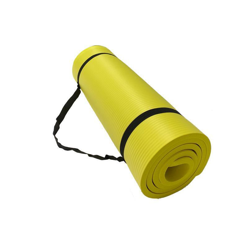 Yoga Mat 15Mm Thick Exercise Mat Gym Workout Fitness Pilates Home Non Slip NBR