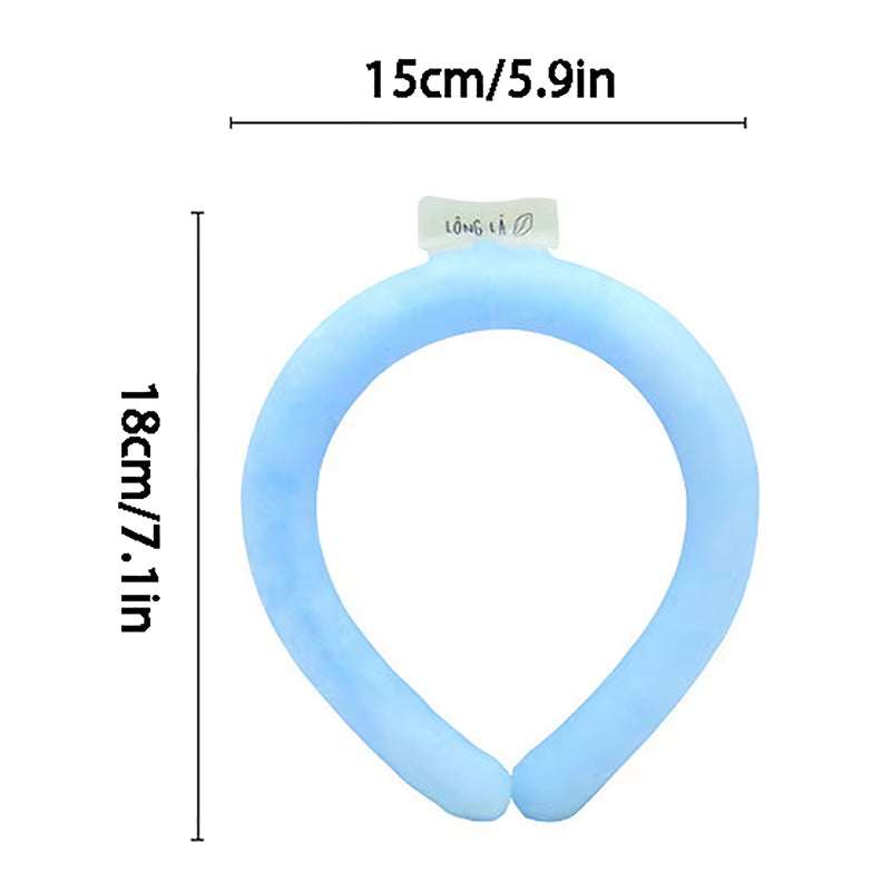 New Icy Cooling Neck Ring Outdoor Camping Hiking Cooling Wrap Scarf Ice Pack Kids Adults Summer Cooler Neck Wraps Cooling Tube