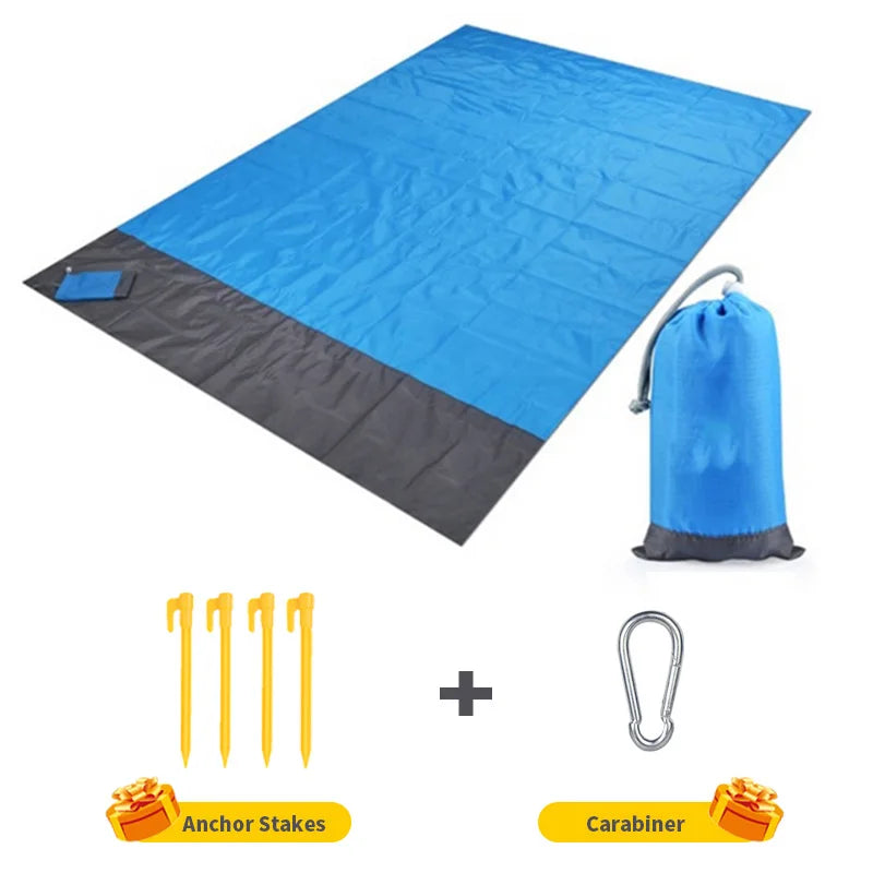 Beach Blanket Sandproof Waterproof Beach Mat Lightweight Picnic Blanket for Travel Hiking Sports